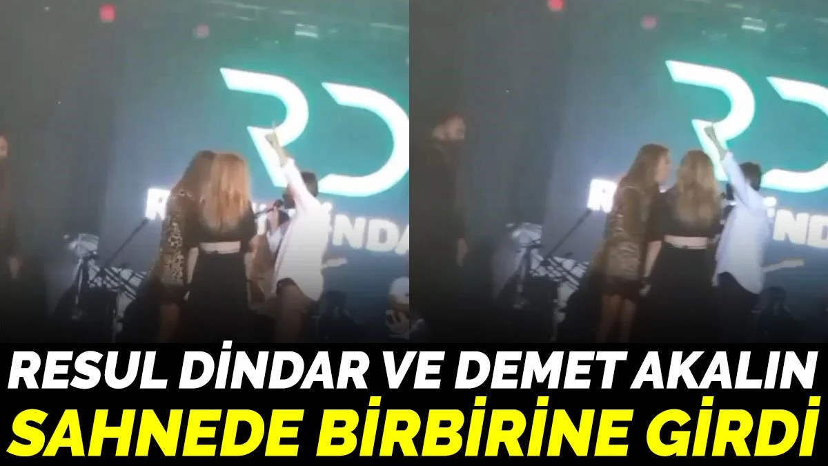 Demet Akalın ile Resul Dindar sahnede kavga etti!