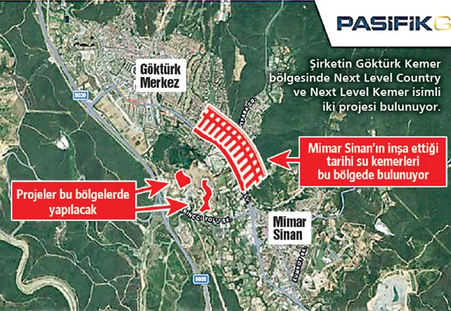 Kemerburgaz’daki tarihi kemerden Pasifik Holding çıktı!
