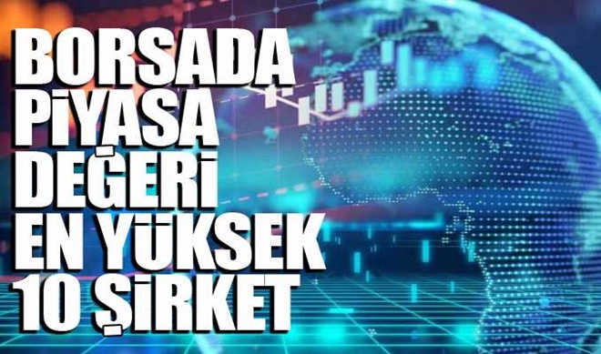 Borsada piyasa değeri en yüksek 10 şirket
