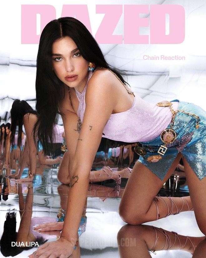 Dua Lipa doğum gününde kırmızı elbisesiyle verdiği frikik olay oldu